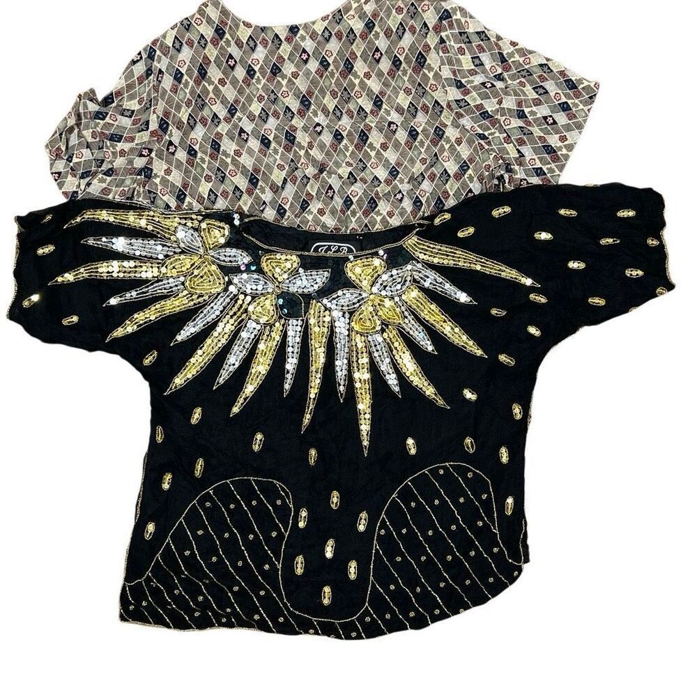 Vintage Silk Blouse Bundle Size Small/Medium